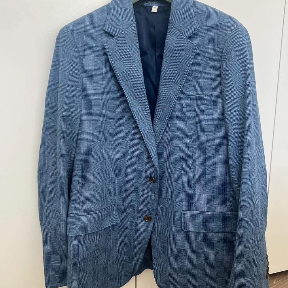 Bonobos Men's Sport‎ Coat Blazer Two Button Blue 42R Slim Fit